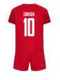 Billige Danmark Christian Eriksen #10 Hjemmedraktsett Barn VM 2022 Kortermet (+ Korte bukser)